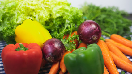 Verduras variadas frescas