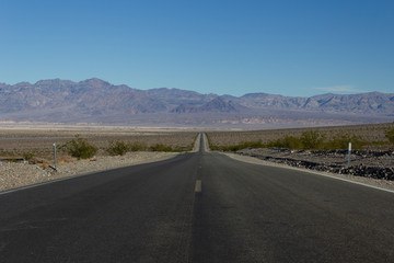 Wüste Straße Berge Landschaft Trocken Heiß