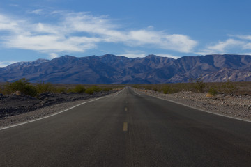 Wüste Straße Berge Landschaft Trocken Heiß