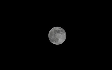 Full moon in the sky