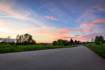 Obraz premium Ardennes sunset