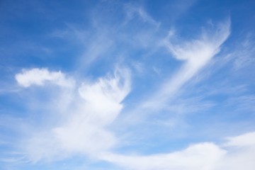 Clouds in the blue sky