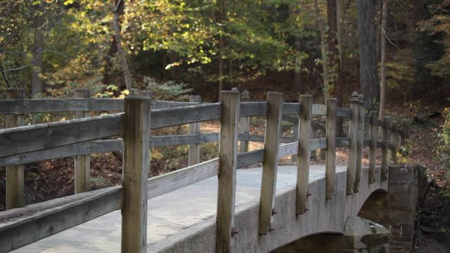 Bluff Bridge, empty  - Rock Creek Park - Washington, DC - Autumn