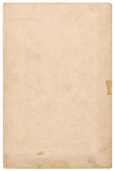 Used paper Old cardboard stains