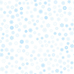 vector winter snow light seamless pattern