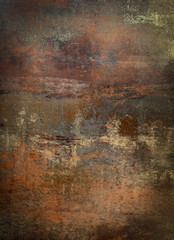 textura grunge de colores tierra con oro para muro