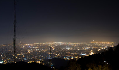 Vistas Barcelona de noche