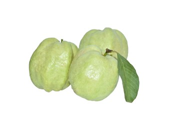guava on white background