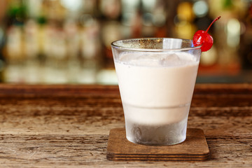 Milkshake with vodka