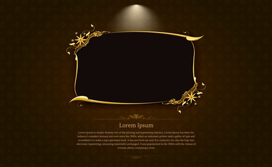 frame border picture gold thai art 1