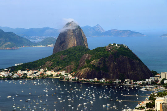 Sugarloaf Mountain (Pão de Açúcar) with Guanabara Bay - Rio de Janeiro Brazil