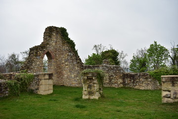 ruins of old abbey in Hungary