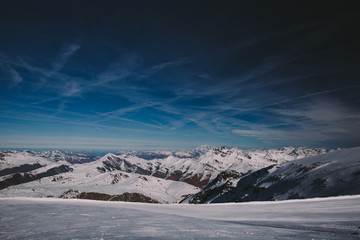 Landscape in Les deux Alpes, French Alps