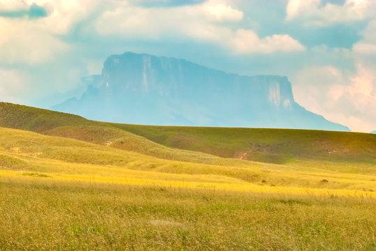 Kukenan Table Mount Called in Pemon Indians Language Kukenan Tepui, La Gran Sabana, Canaima National Park, Venezuela