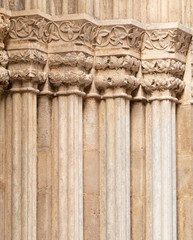 elements of architectural decorations of buildings, ancient arches and columns, pommel and...
