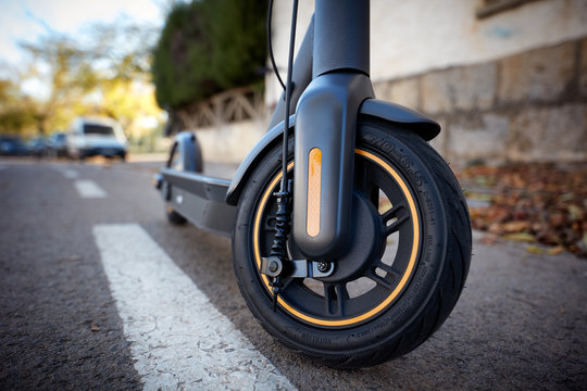 Electric Scooter On The Road