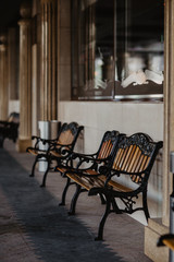 Shop on the streets of autumn