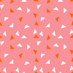 Abstract seamless pattern with graphyc elements - triangles.  Avant-garde collage style. Geometric wallpaper for business brochure,  cover design.