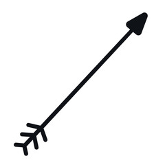 Flat arrow, icon, vector illustration