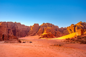 Wadi Rum desert in Jordan