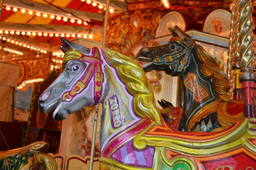 vintage victorian merry go round carousel ride