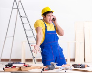Floor repairman disappointed with his work