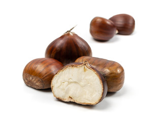 Edible Sweet Chestnuts, Healthy Autumn and Christmas Food