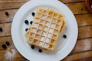 Waffles with Aronia