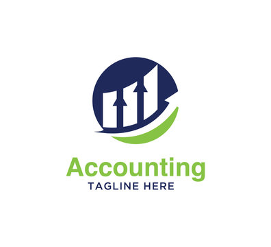 accounting financial logo design concept