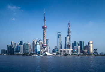 Shanghai skyline Pudong