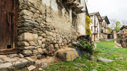 Abandoned town in the mountains