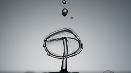 water drop collision. Water splash