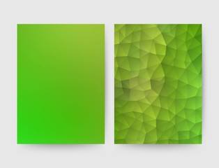 set template for a presentation. geometric background. gradient. green abstraction. vector. eps 10