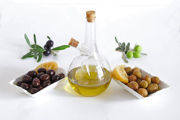 Olive oil and olives