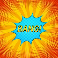 Comic light explosive template