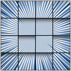 Obraz premium Comic abstract bursting composition