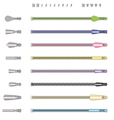 slider pull theet zipper fashion swatch brush elements colorable © Kamiri