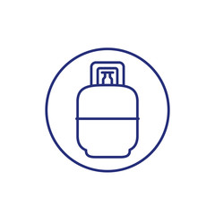 Obraz premium gas, LPG tank icon, line