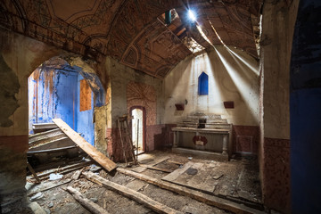 Abandoned romanesque church