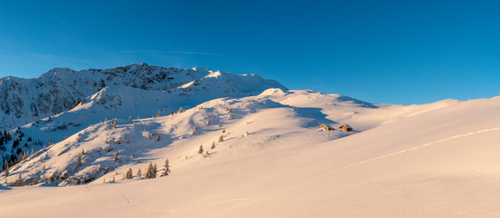 Winterlandschaft in den Alpen