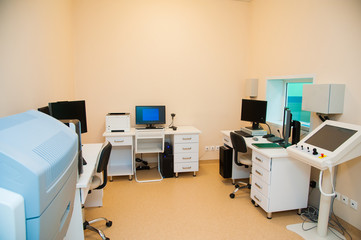Interior of modern clinic