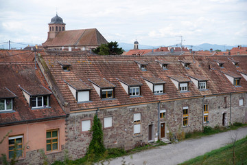 Panorama of an Alsatian city