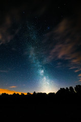 Fototapeta na wymiar Milchstraße am Nachthimmel 