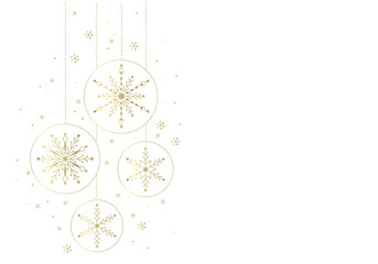 Zimowa girlanda z płatków śniegu dekoracja na Boże Narodzenie - obrazy, fototapety, plakaty