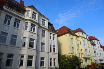 Fototapeta na wymiar Bielefeld, NRW, Deutschland: Saniertes Altbauviertel