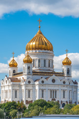 Fototapeta na wymiar Christ-Erlöser-Kathedrale in Moskau 