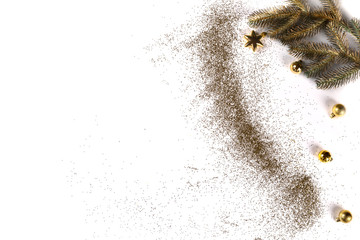 Christmas Flat Lay Background.