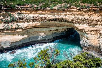 Australia Loch Ard Gorge shore arch cove cave in sea
