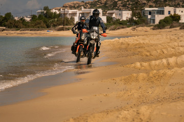 Motorbike on beach