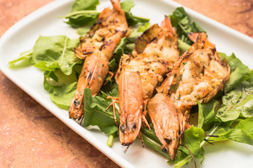 camarones a la parrilla cocina de mar